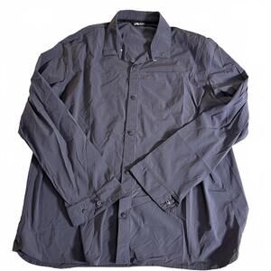The North Face North Dome Lightweight Performance Shirt Snap Mens XXL‎ Dark Gray